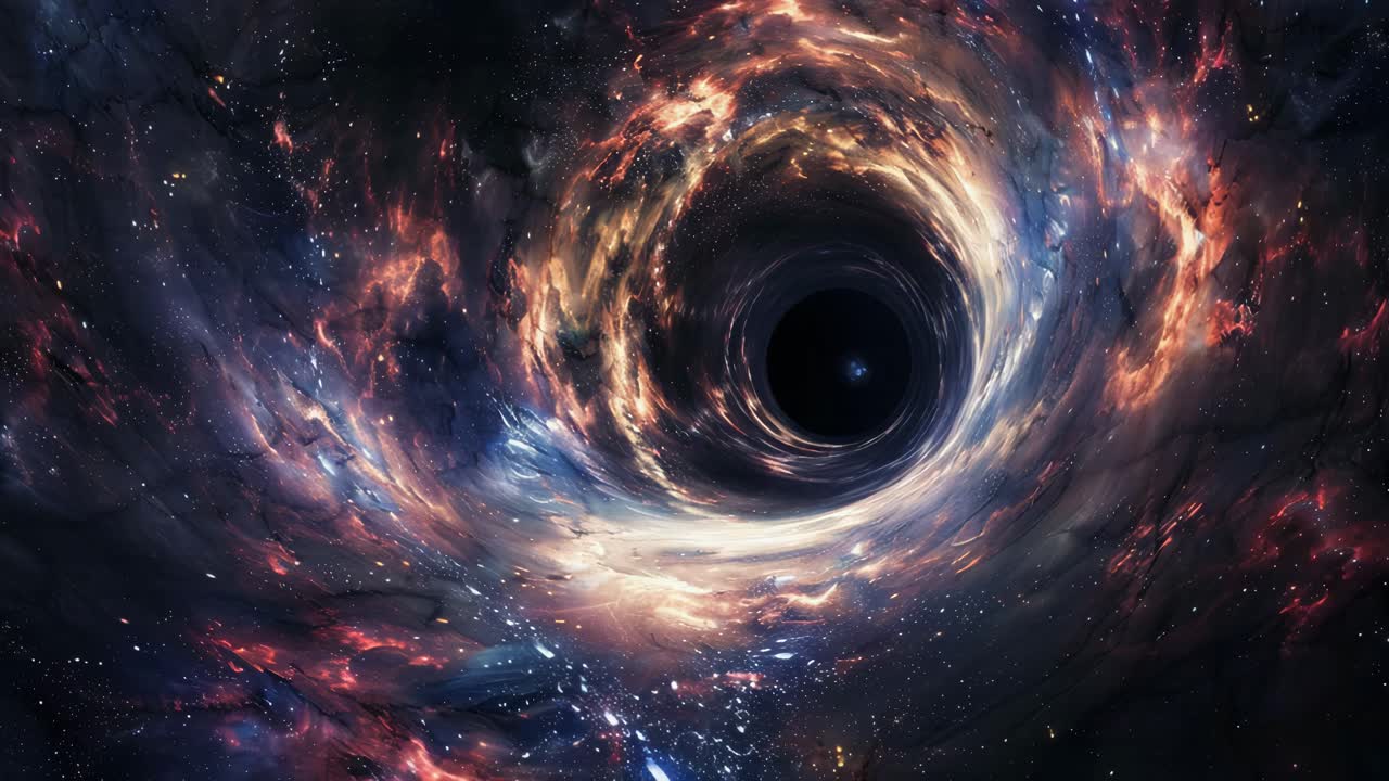 Black Hole in a Turbulent Cosmic Nebula