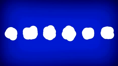 burbuja de habla espacio de copia en blanco su mensaje de texto animación 3d. 6 burbujas de habla y pensamiento