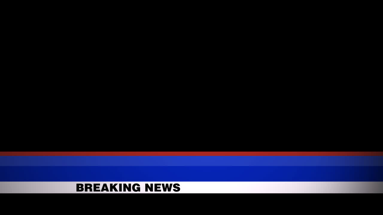 Breaking News Lower Third Includes Alpha Channel