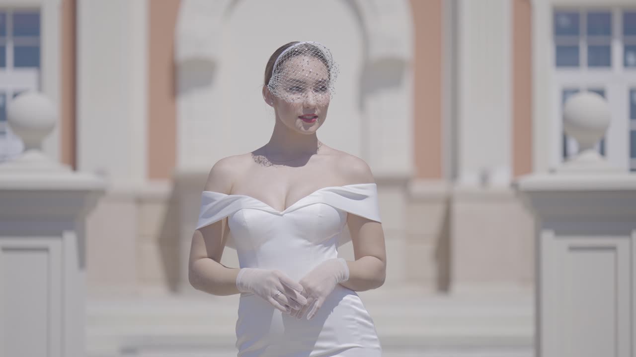Elegant Bride in a Palace