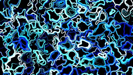 abstract creative looped bg with curled lines like blue trails on surface. lines form swirling pattern like curle noise. abstract 3d looping flowing animation as bright creative festive bg