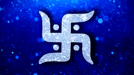 el icono del elemento de la esvástica de diwali