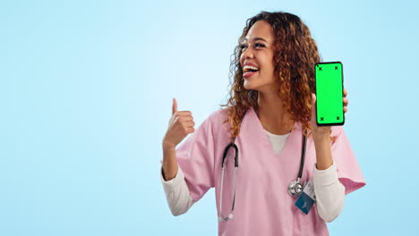 Mockup,-green-screen-and-portrait-of-woman-doctor