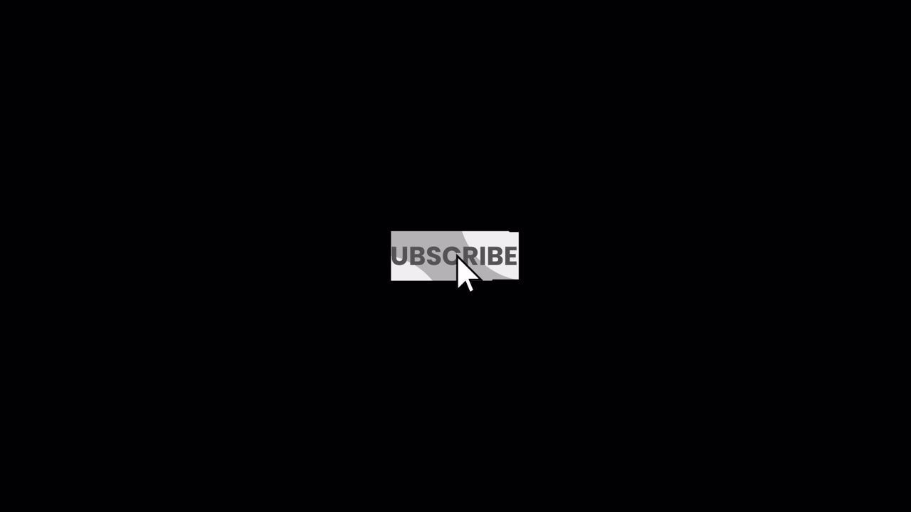 Mouse Cursor Clicking Subscribe Button and Notification Bell Animation