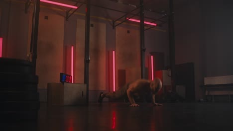 workout in a gym