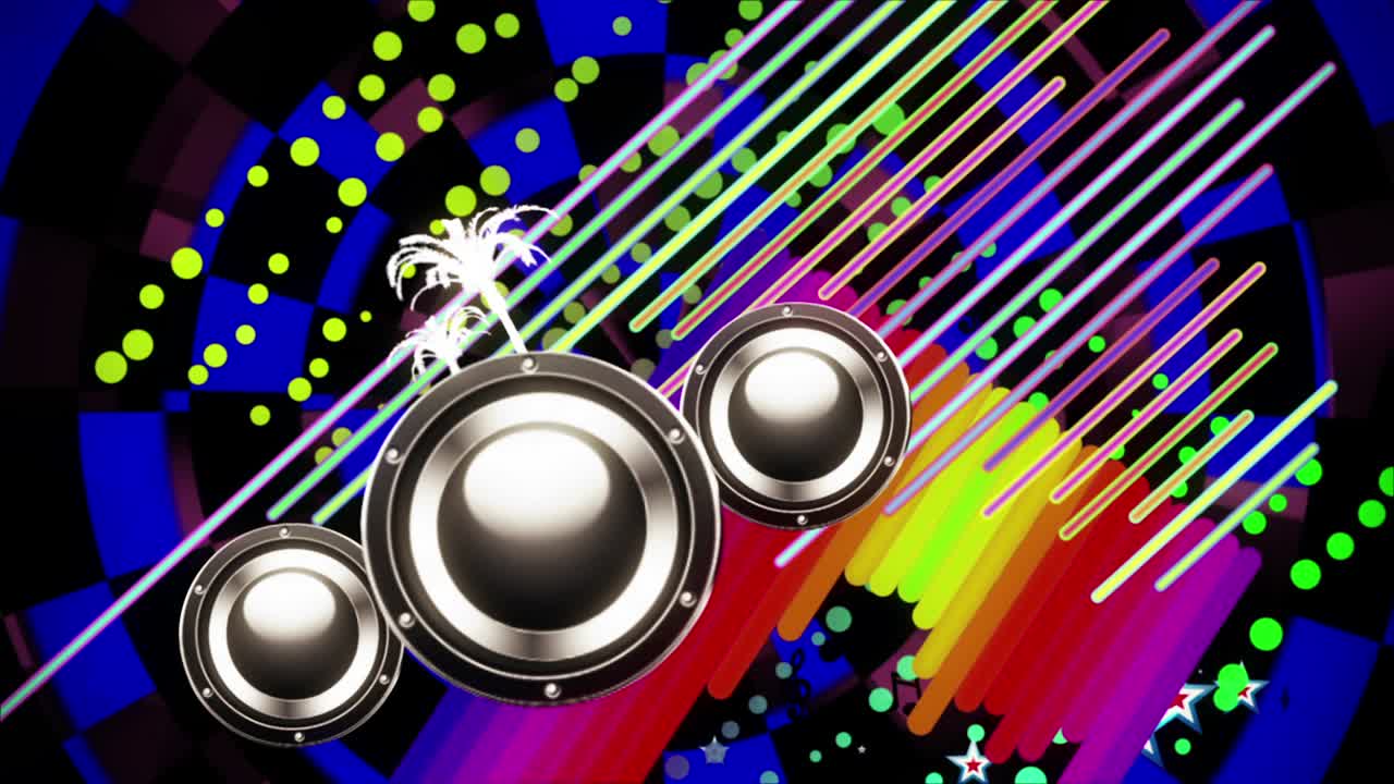 музыкальный спектр винтажный vj петля