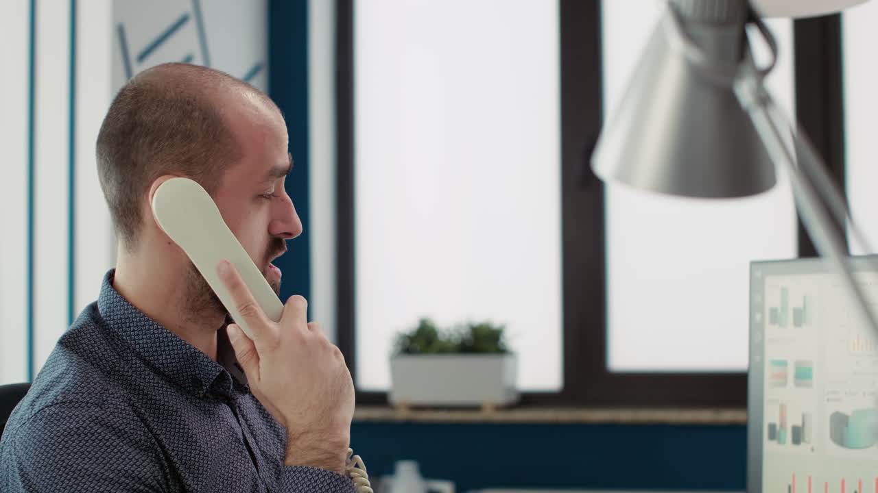 Slide view of chemist researcher analyzing gmo green leaf under medical microscope