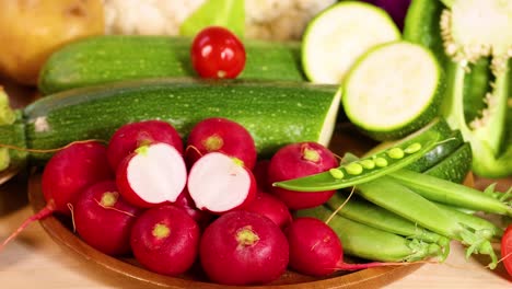 assorted vegetables displayed on a white background