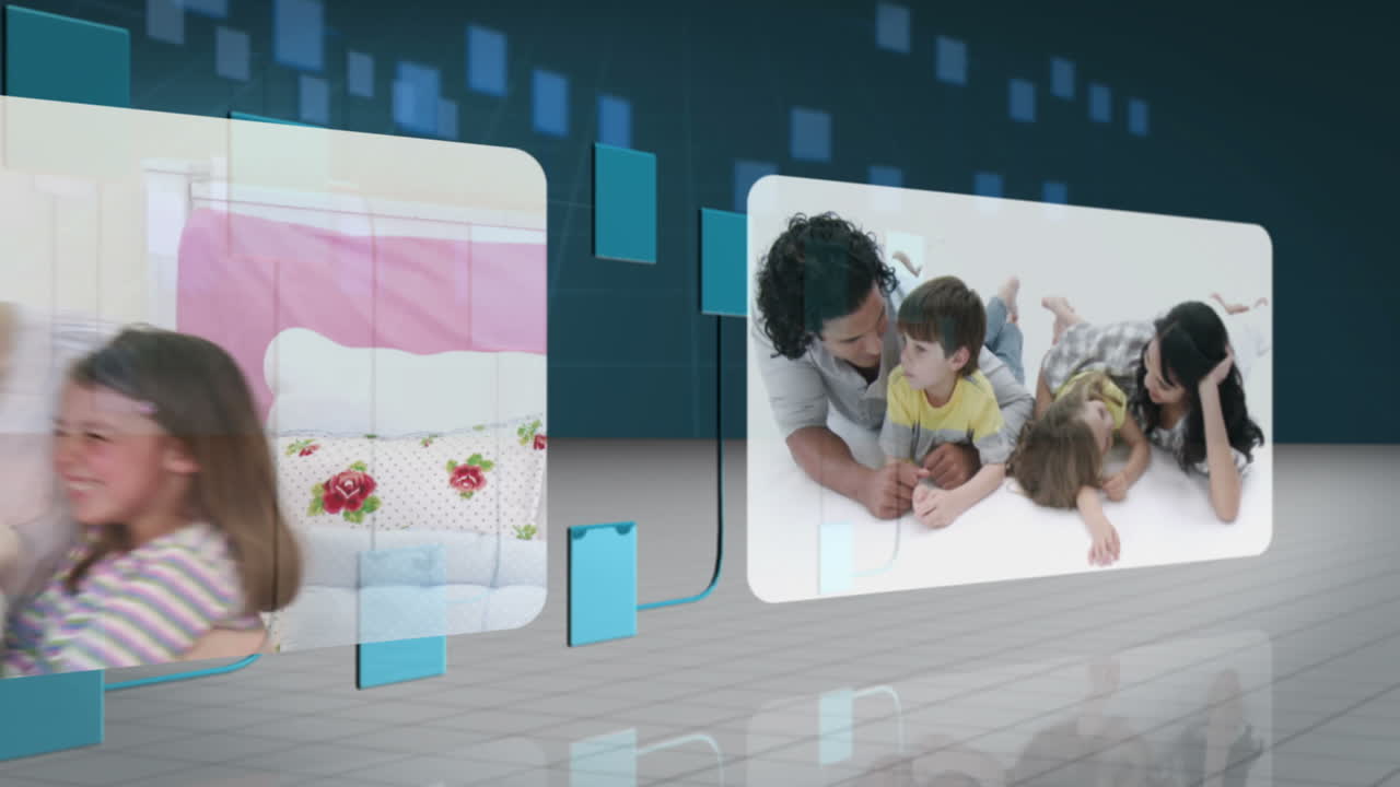 Family videos flowing over network