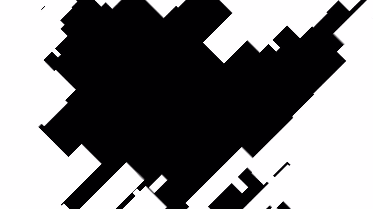 Transizione a tendina astratta geometrica pixelata da bianco a nero