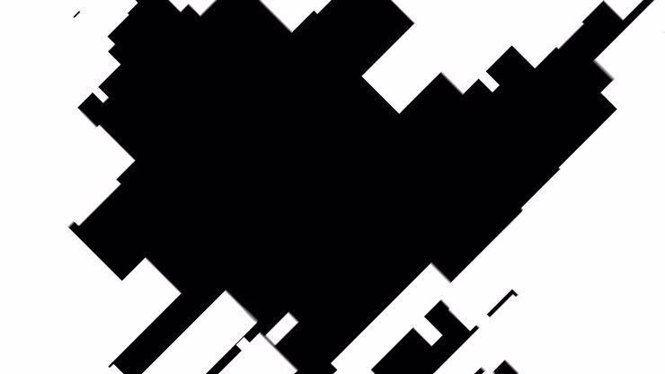 Transizione a tendina astratta geometrica pixelata da bianco a nero
