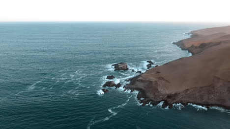 paracus, perú, imágenes de drones. atardecer