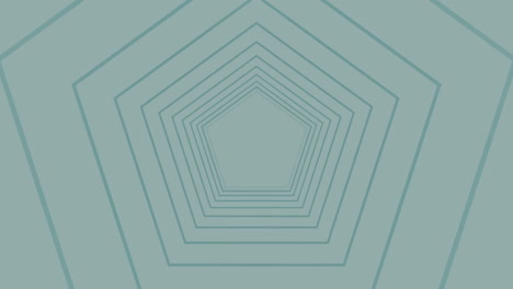 animación de múltiples contornos hexagonales verdes en formas hexagonales azules y blancas en movimiento