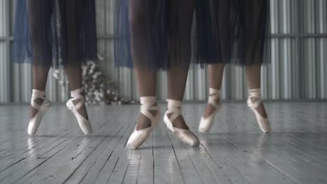 ballet dancers in pointe shoes