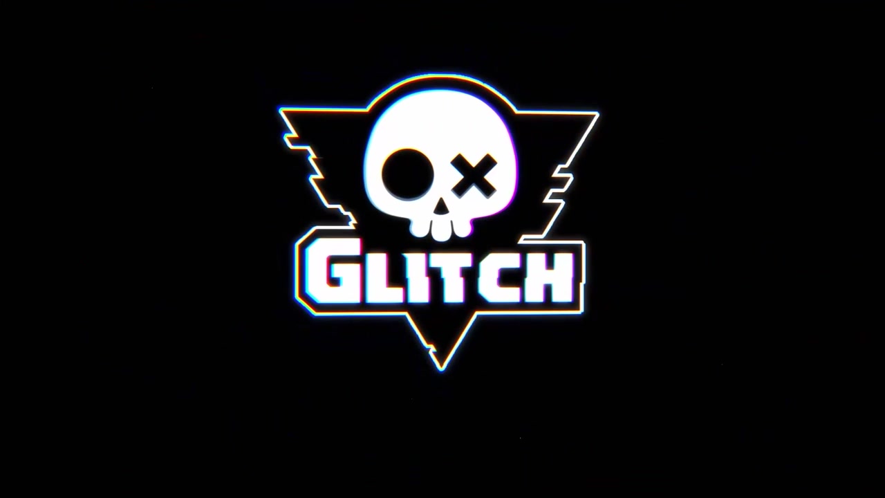 Dynamic Glitch Logo Animation with Digital Distortion Effects
