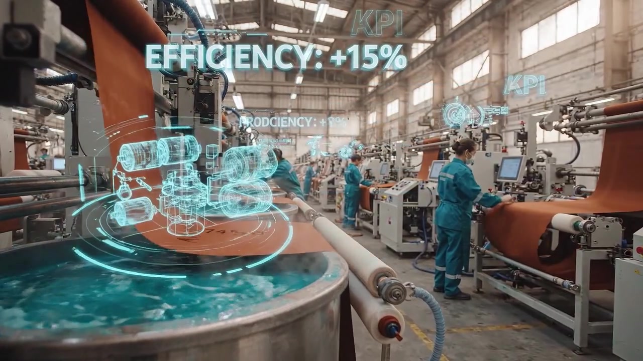Modern Factory Production with Laser Technology and Digital Monitoring