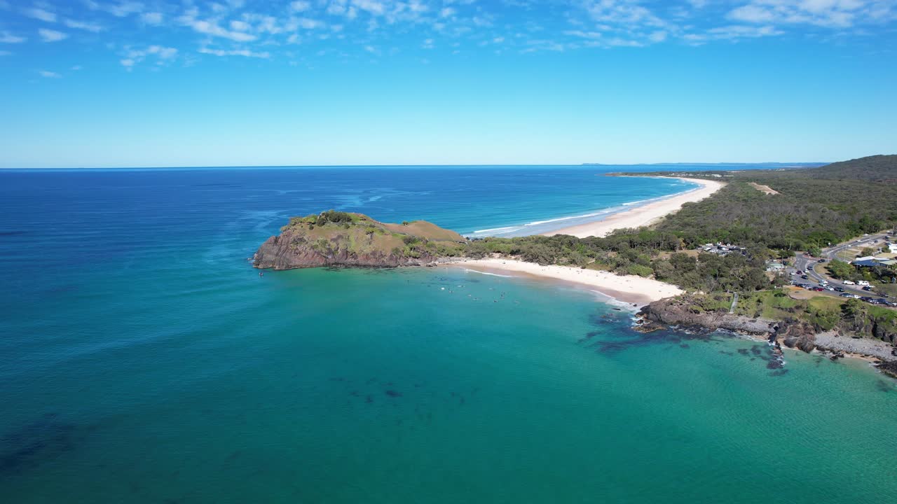북부 강, 트위드 시어, 보건가르, 뉴 사우스 웨일스, 오스트레일리아의 카바리타 해변의 조용한 풍경