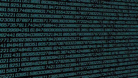 animation of data processing on black background