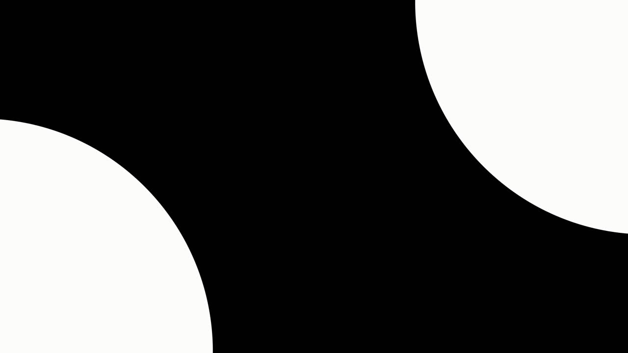 Dynamisk abstrakt sort-hvid animation af geometriske former
