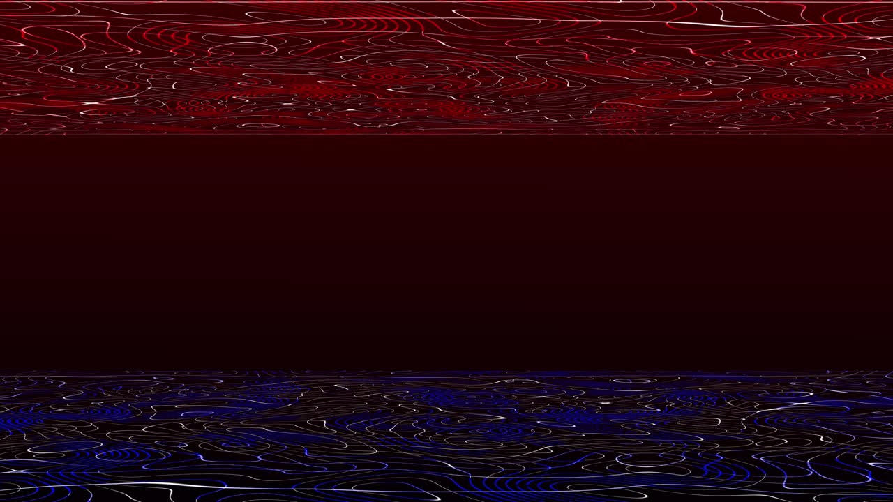 4k 해상도 관점 그리드 기술 배경, 와이어 프레임 바닥과 천장, 디지털 기술 배경 - 동적 레트로 배경 - 루프 가능 - 4k 박스 배경 - 모션 레트로 다채로운 선 추상적인 배경 - 파란색 빨간색 배경