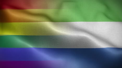 lgbt bandera de sierra leone círculo de fondo 4k