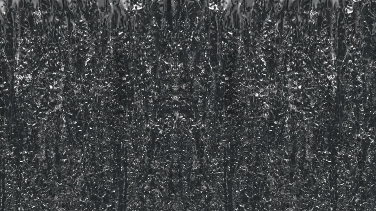 검은 바탕에 분리 된 폭포 텍스처 루프: 3d 일러스트레이션을 매핑하기 위해 4k