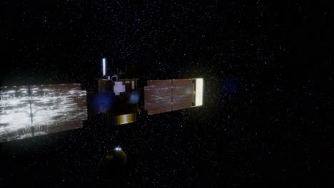 topógrafo global en órbita alrededor del planeta marte