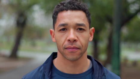 portrait of a man in a park