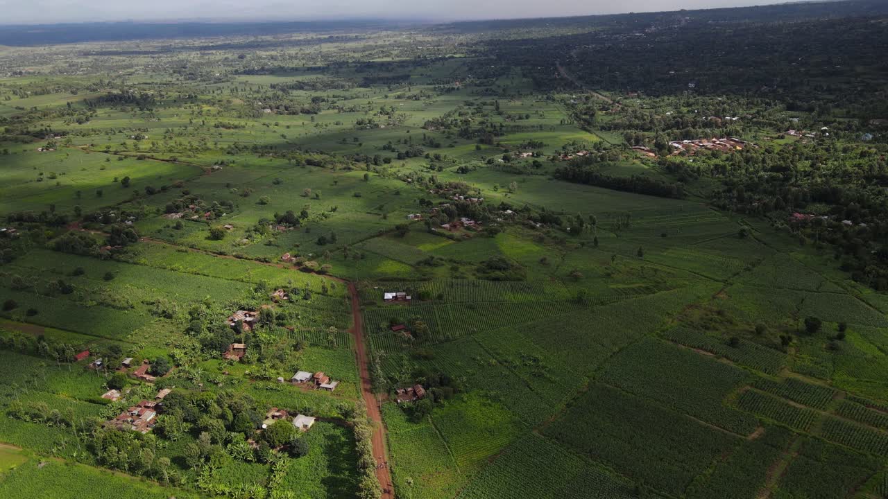 Naturskøn udsigt over landbrugslandskaberne i Kimana, Kenya