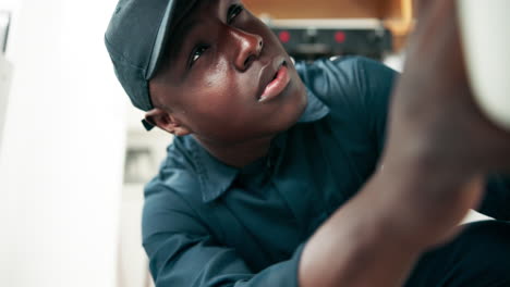man plumbing repair
