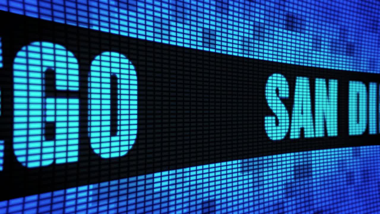 San Diego on a Digital Display