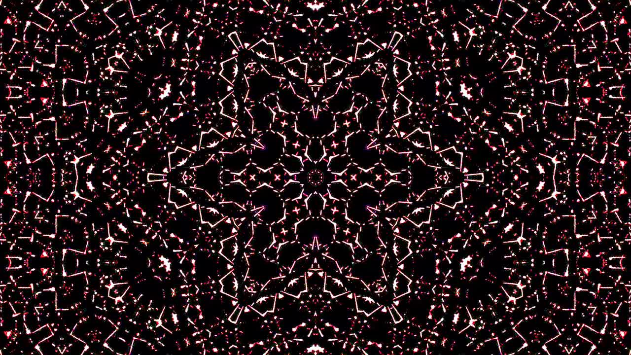 Beautiful abstract kaleidoscope that shines, a radiant light that regulates the subtle movements