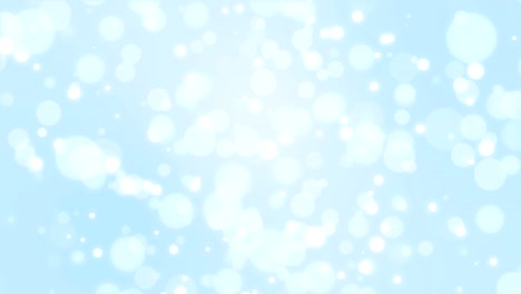 blue winter bokeh background