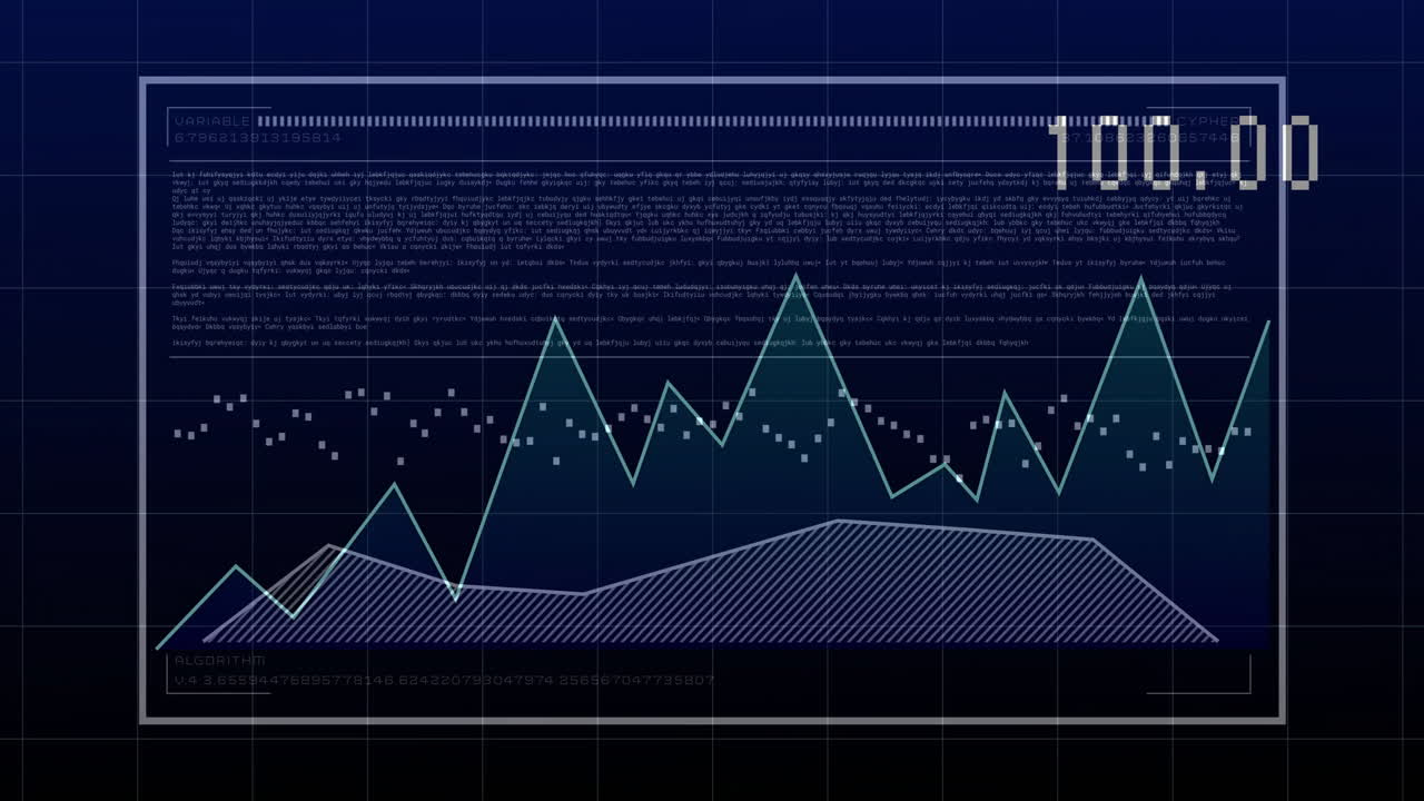 Animation of data processing over diagram