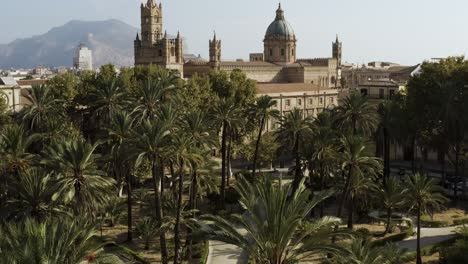 Catania Cathedral and Park Aerial View