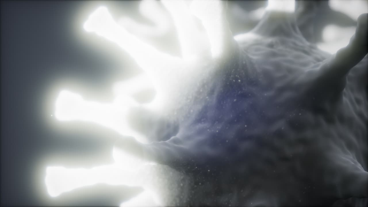 박테리아, 바이러스, 세균, 미생물 세포를 현미경으로 깊이 관찰합니다.