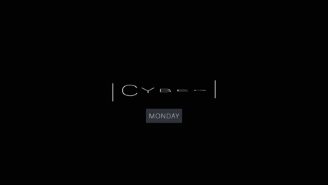 Modern-Cyber-Monday-text-in-frame-on-black-gradient