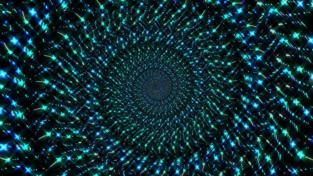 circular lines rotating abstract multicolor kaleidoscope black background