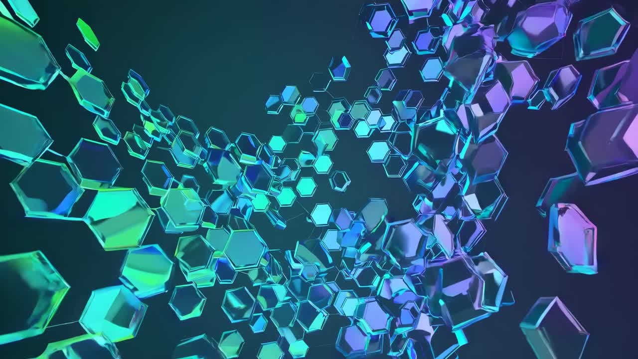 추상적인 육각형 기하학적 패턴