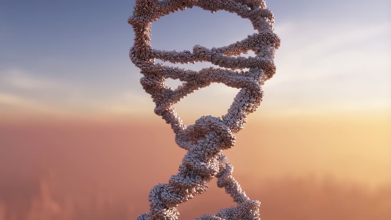 Abstract DNA Double Helix Structure