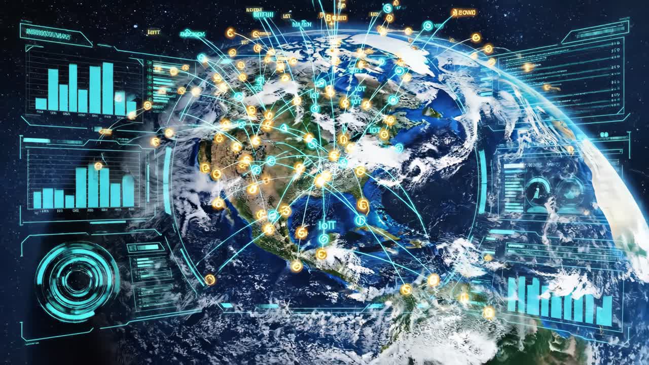 글로벌 네트워크 데이터 시각화