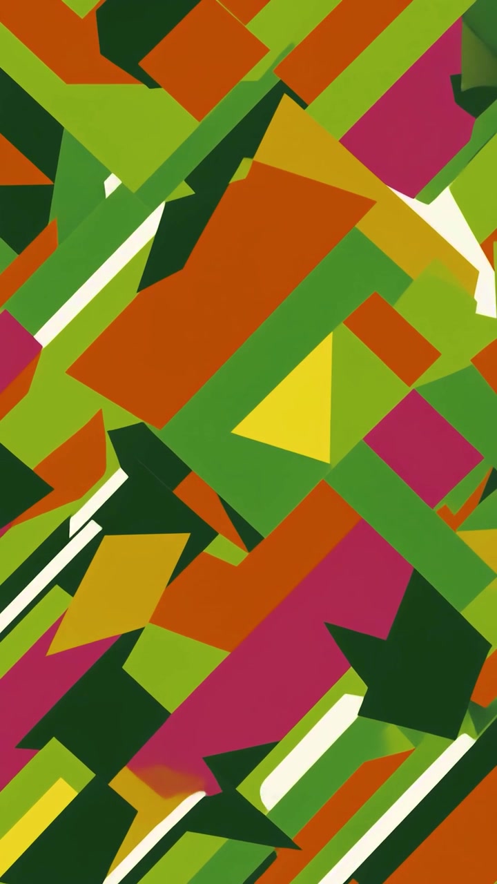 Dynamic Abstract Background of Shifting Geometric Shapes
