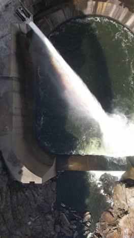 aerial view of dam in portugal