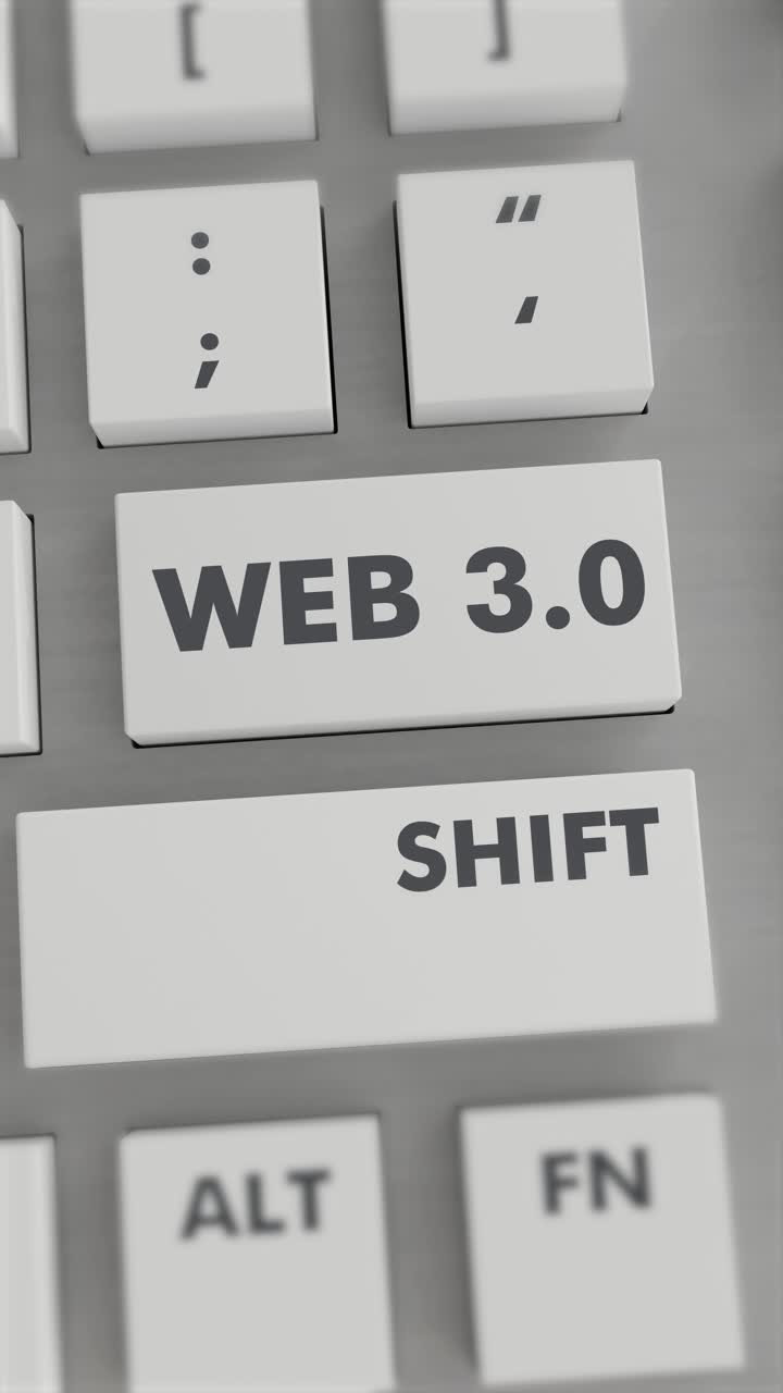 3.0 botón web presionando en el teclado video vertical