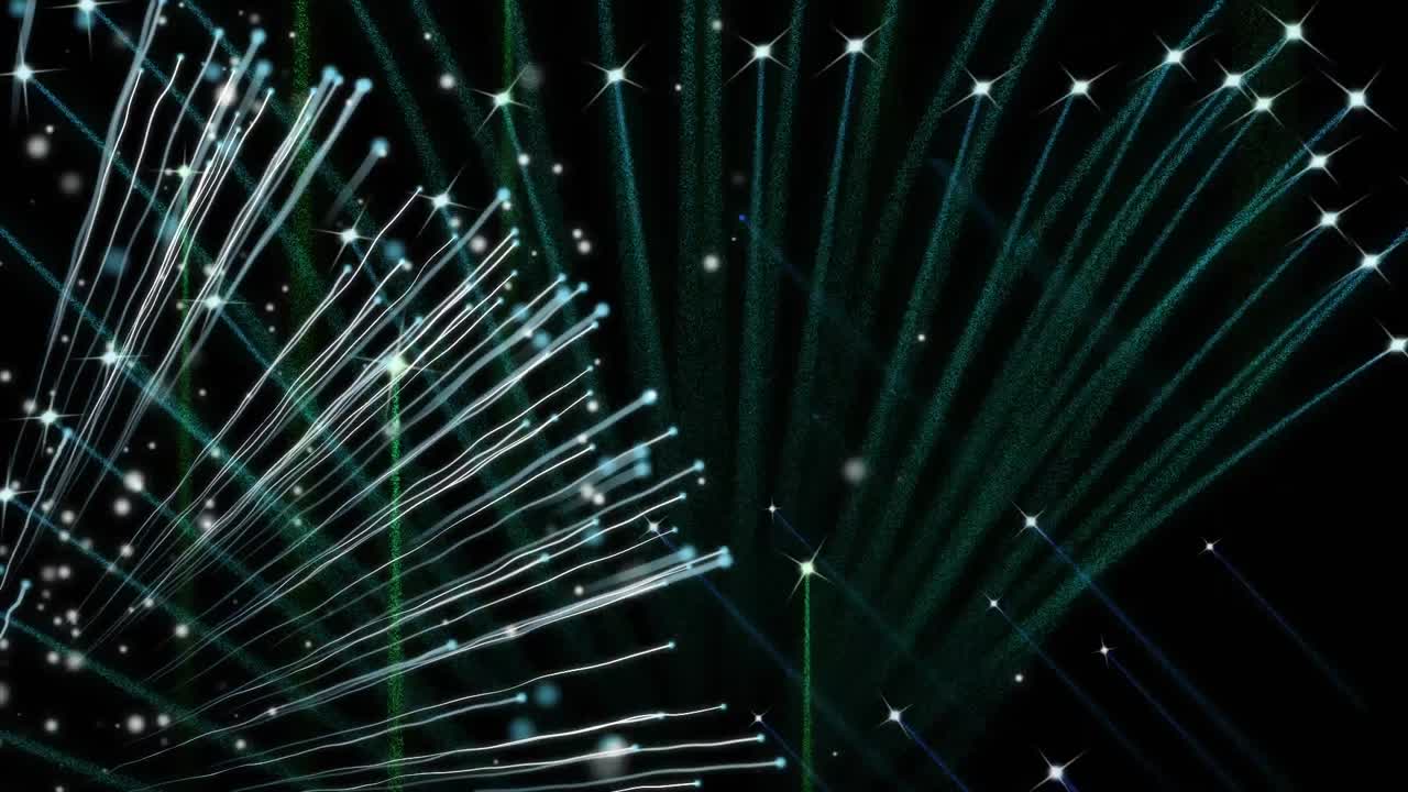 animación de fuegos artificiales sobre fondo negro