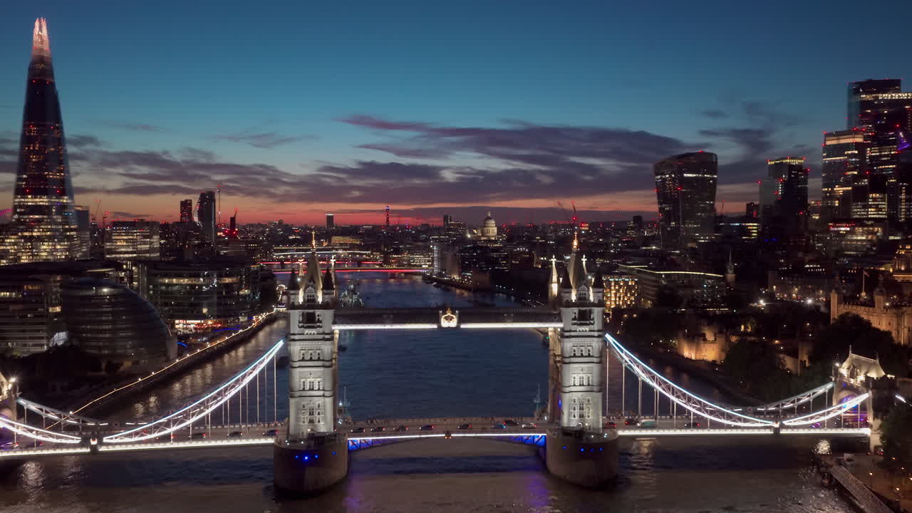 London's Tower Bridge at Night