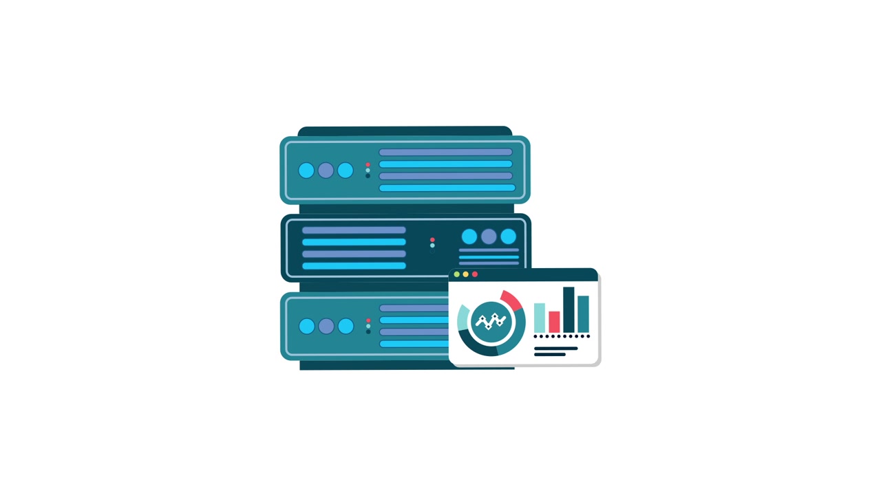 Animated Server Racks with Data Analytics and Visualization