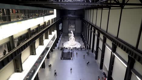 tate modern power station interior with sculpture