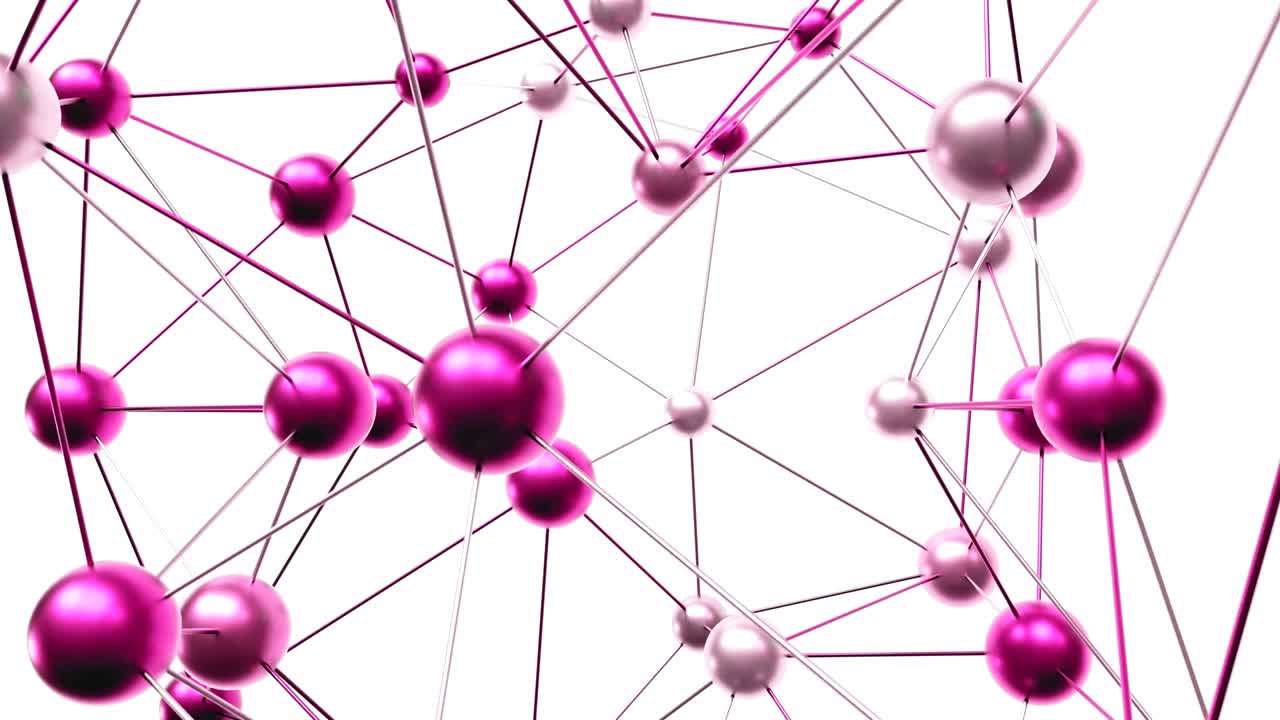 estructura molecular futurista de 4k.