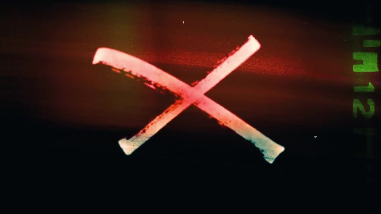 Abstract Grunge X Symbol Appearing on Dark Textured Background